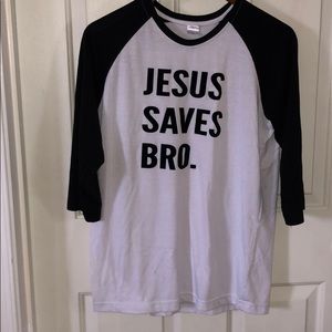 Jesus Saves bro base ball T-shirt